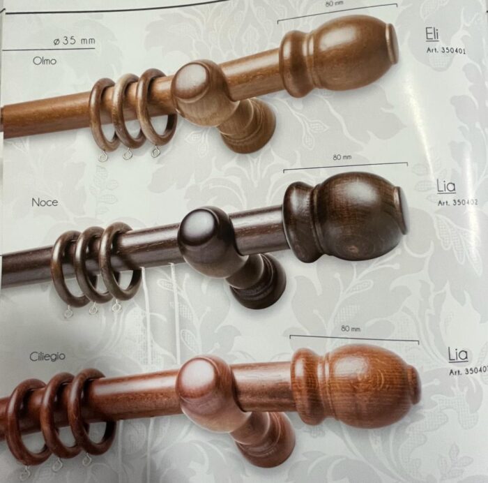 Bastone in legno con anelli - immagine 1