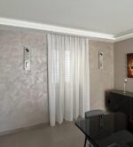Tenda confezionata Ieranto Mano Seta col. bianco Lh260 x Hl266